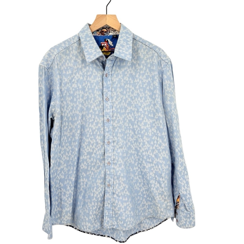 Robert Graham Men’s Dress Shirt Button Down Sailboat Size‎ XL